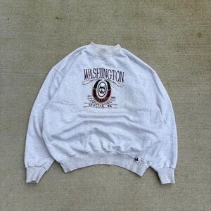 Men's Grey and Purple Sweatshirt